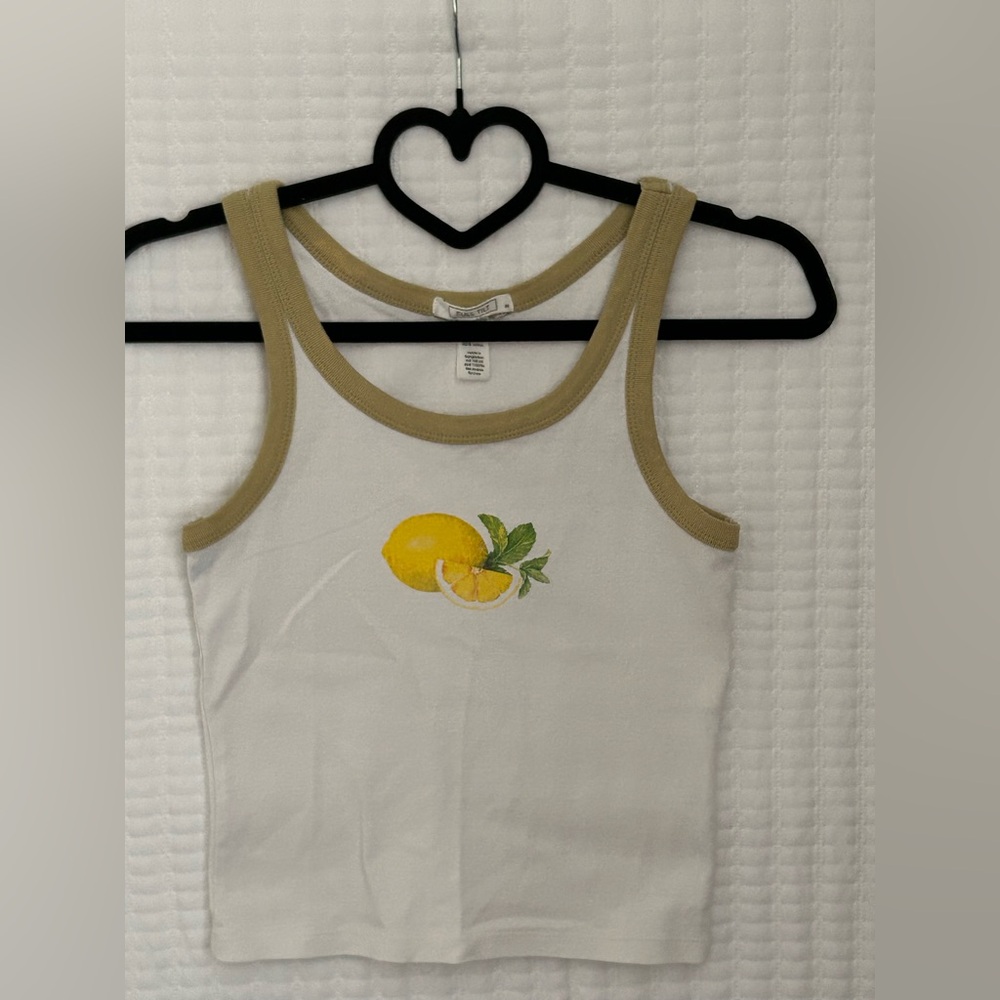 Full Tilt Lemon Graphic Tank Top